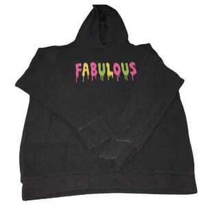 Gray Hooded ‘Fabulous’ long sleeve
